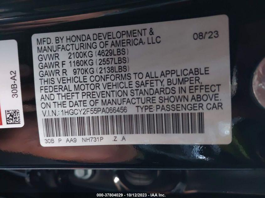 HONDA ACCORD HYBRID SPORT 2023