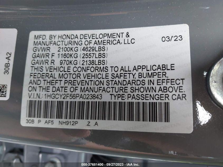 HONDA ACCORD HYBRID SPORT 2023