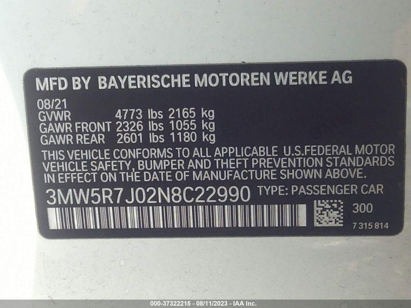 BMW 3 SERIES 330I XDRIVE 2022