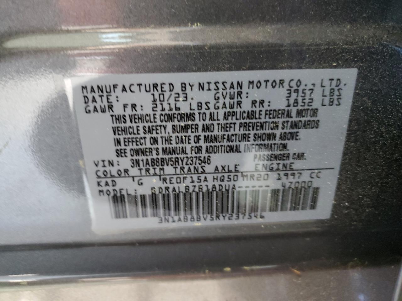 NISSAN SENTRA S S 2024