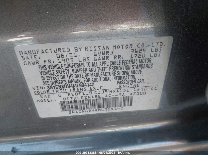 NISSAN VERSA S 2021