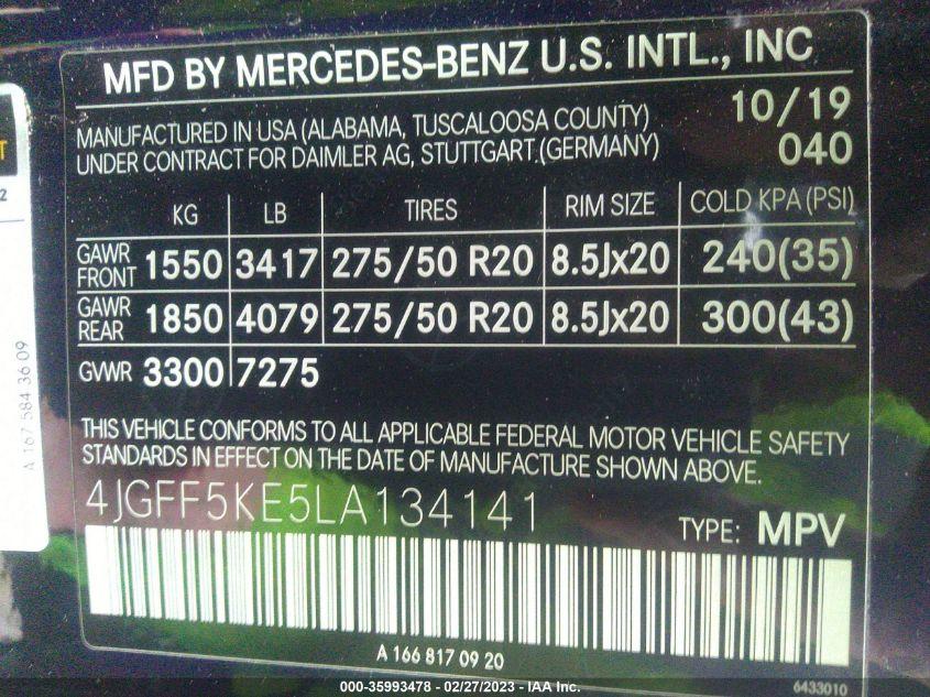 MERCEDES-BENZ GLS GLS 450 2020