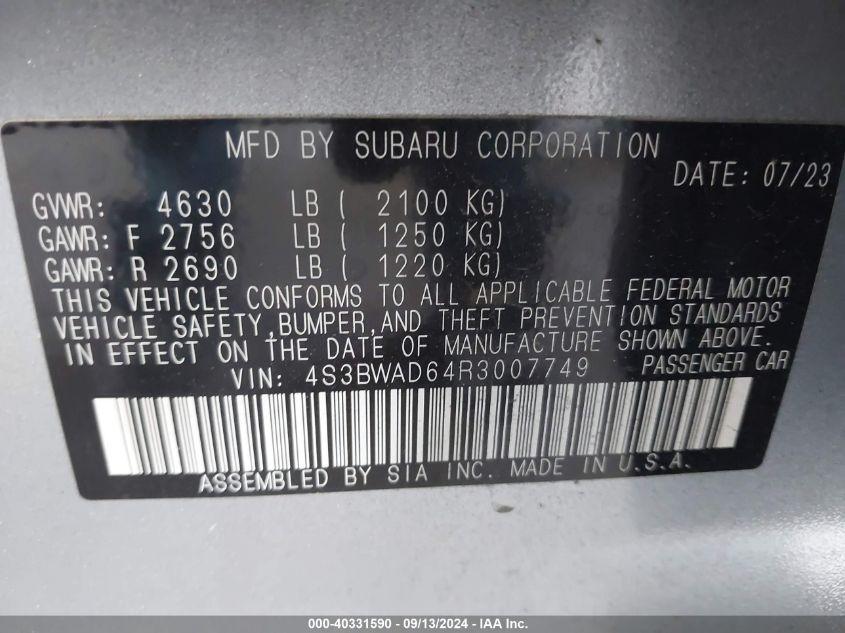 SUBARU LEGACY PREMIUM 2024