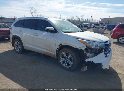 TOYOTA HIGHLANDER LIMITED V6 2016