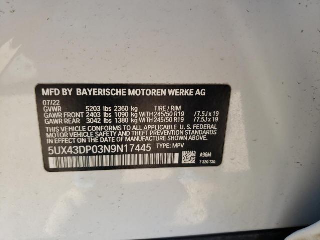 BMW X3 SDRIVE3 2022