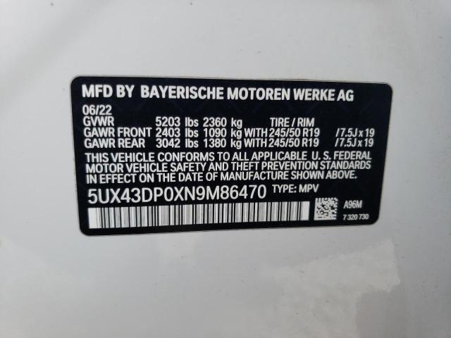 BMW X3 SDRIVE3 2022