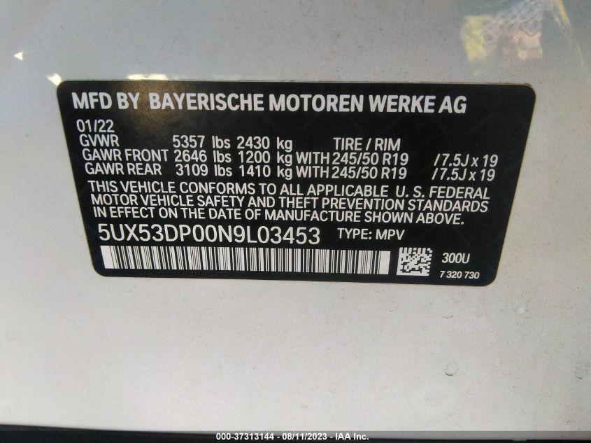 BMW X3 XDRIVE30I 2022