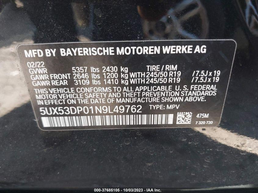 BMW X3 XDRIVE30I 2022