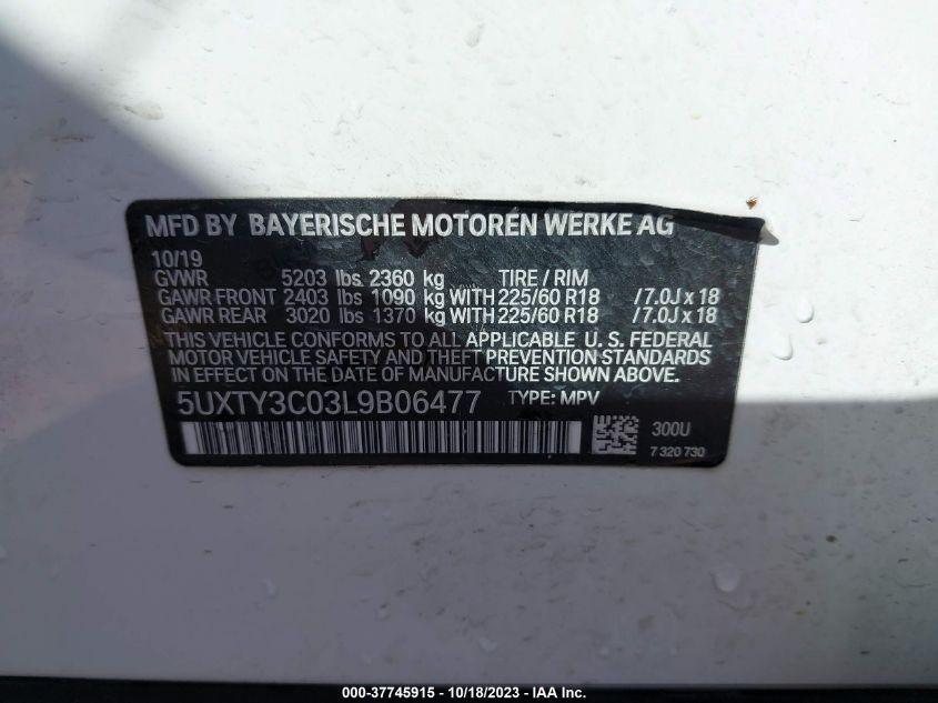 BMW X3 SDRIVE30I 2020