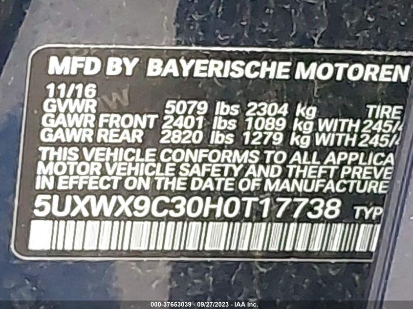 BMW X3 XDRIVE28I 2017