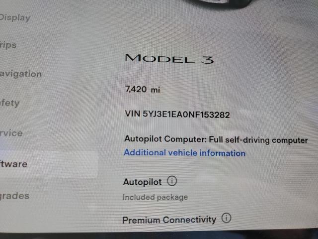 TESLA MODEL 3  2022