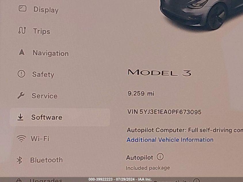 TESLA MODEL 3 REAR-WHEEL DRIVE 2023