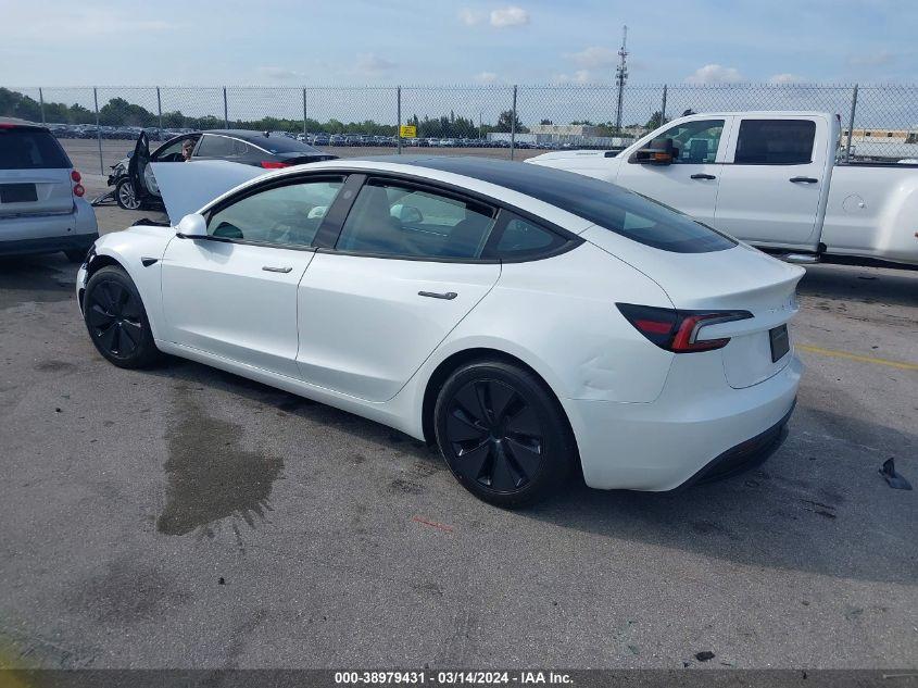 TESLA MODEL 3 REAR-WHEEL DRIVE 2024