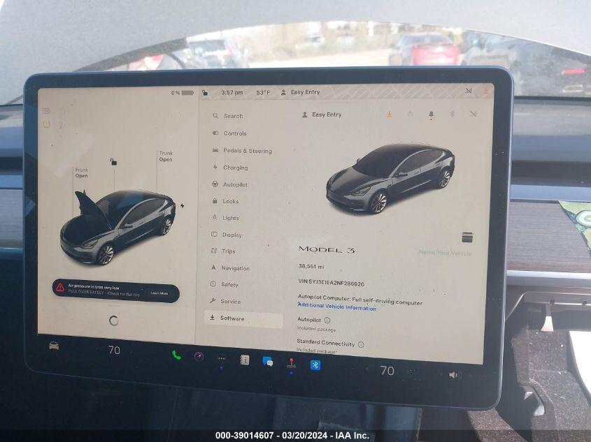 TESLA MODEL 3 REAR-WHEEL DRIVE 2022