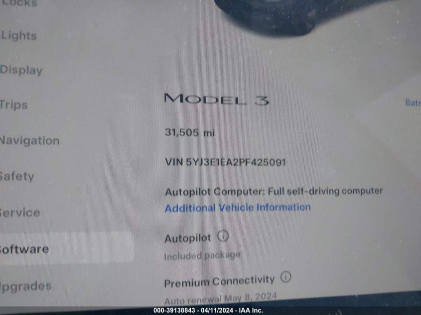 TESLA MODEL 3 REAR-WHEEL DRIVE 2023