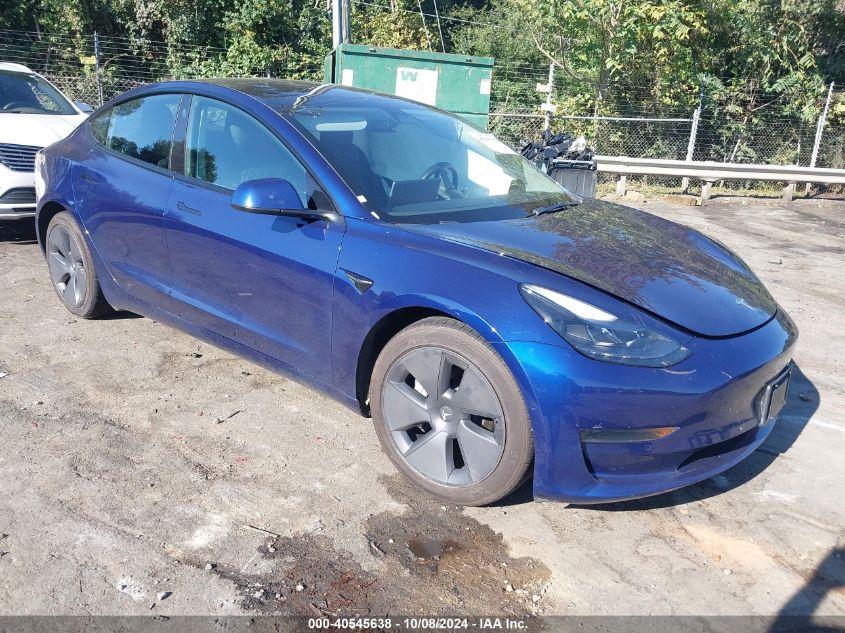 TESLA MODEL 3 REAR-WHEEL DRIVE 2022