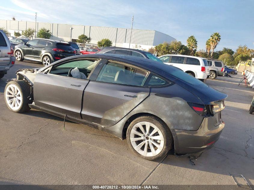 TESLA MODEL 3 REAR-WHEEL DRIVE 2022