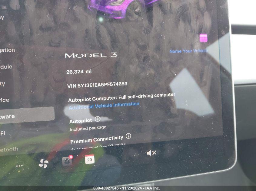 TESLA MODEL 3 REAR-WHEEL DRIVE 2023