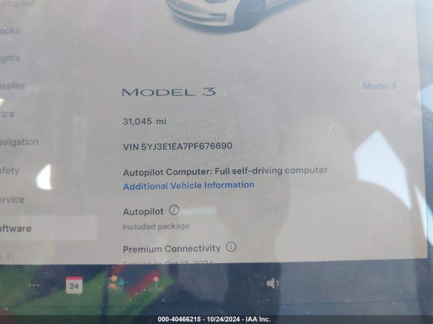 TESLA MODEL 3 REAR-WHEEL DRIVE 2023