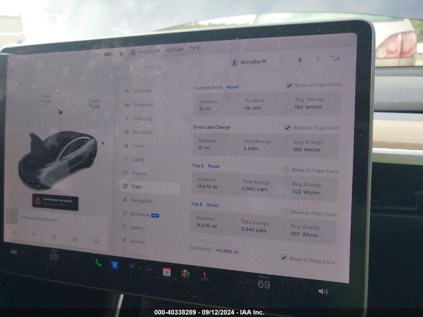 TESLA MODEL 3 STANDARD RANGE PLUS REAR-WHEEL DRIVE/STANDARD RANGE REAR-WHEEL DRIVE 2020