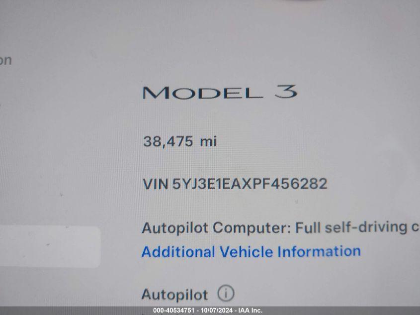 TESLA MODEL 3 REAR-WHEEL DRIVE 2023