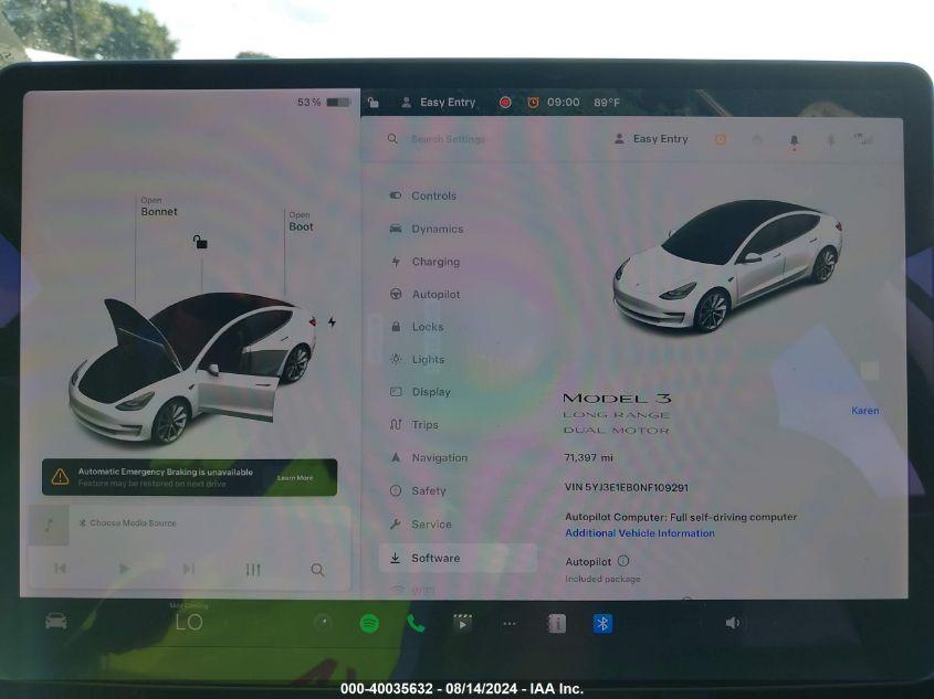 TESLA MODEL 3 LONG RANGE DUAL MOTOR ALL-WHEEL DRIVE 2022