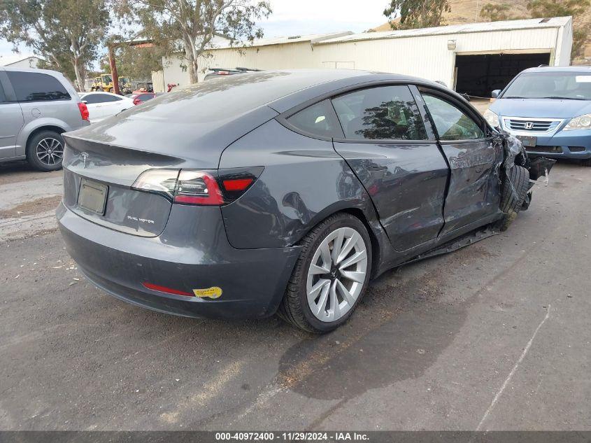 TESLA MODEL 3 LONG RANGE DUAL MOTOR ALL-WHEEL DRIVE 2022