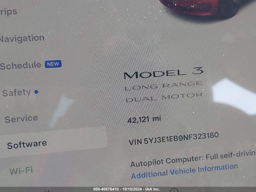 TESLA MODEL 3 LONG RANGE DUAL MOTOR ALL-WHEEL DRIVE 2022