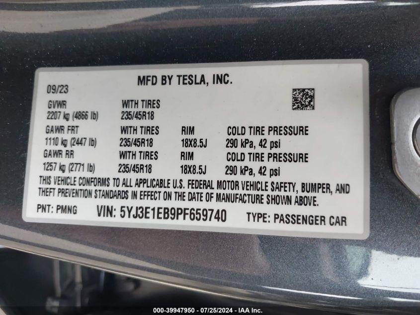 TESLA MODEL 3 LONG RANGE DUAL MOTOR ALL-WHEEL DRIVE 2023