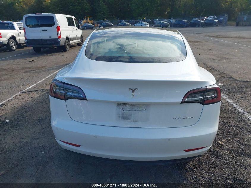 TESLA MODEL 3 LONG RANGE DUAL MOTOR ALL-WHEEL DRIVE 2022