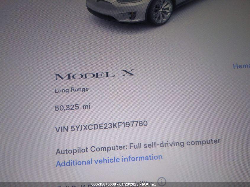 TESLA MODEL X  2019