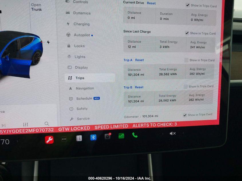 TESLA MODEL Y LONG RANGE DUAL MOTOR ALL-WHEEL DRIVE 2021