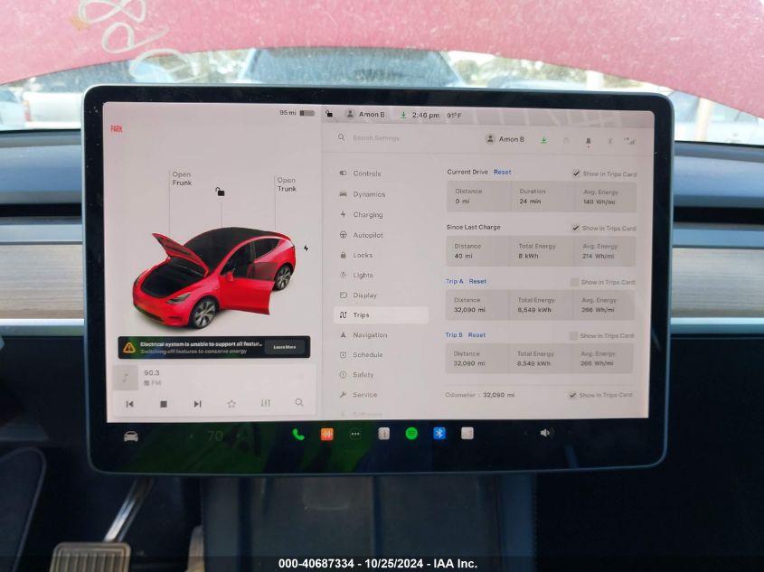 TESLA MODEL Y LONG RANGE DUAL MOTOR ALL-WHEEL DRIVE 2021