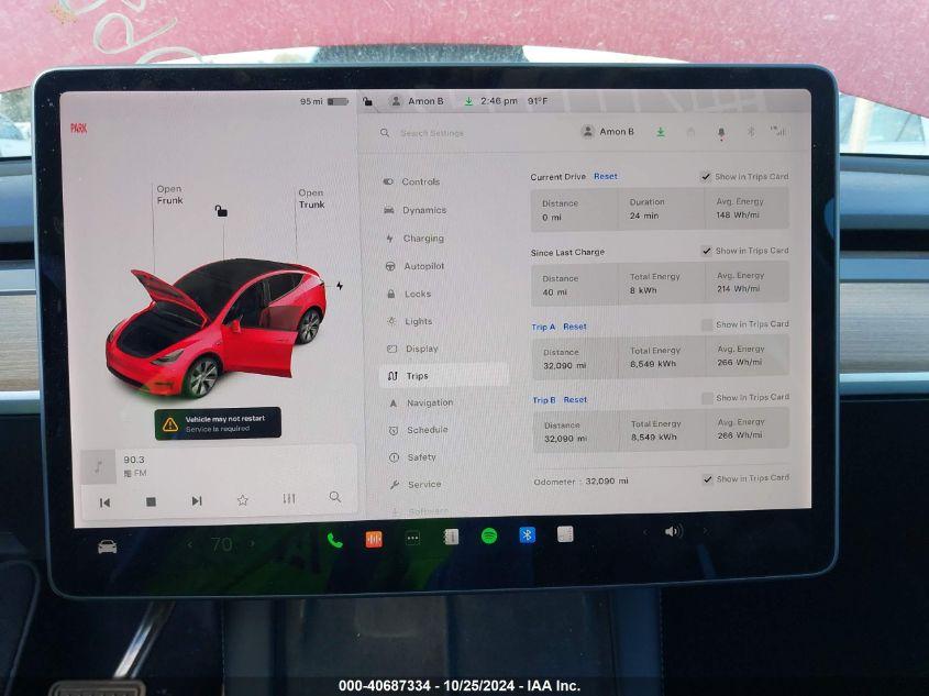 TESLA MODEL Y LONG RANGE DUAL MOTOR ALL-WHEEL DRIVE 2021