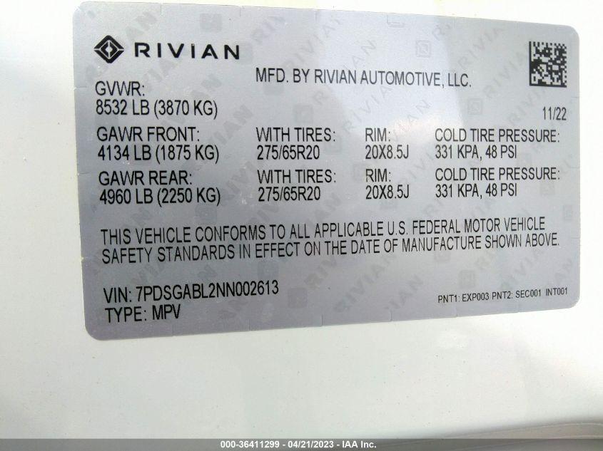 RIVIAN R1S LAUNCH EDITION 2022