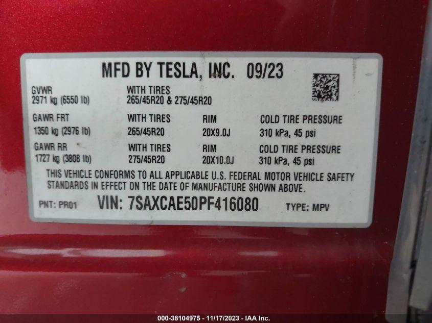 TESLA MODEL X   2023