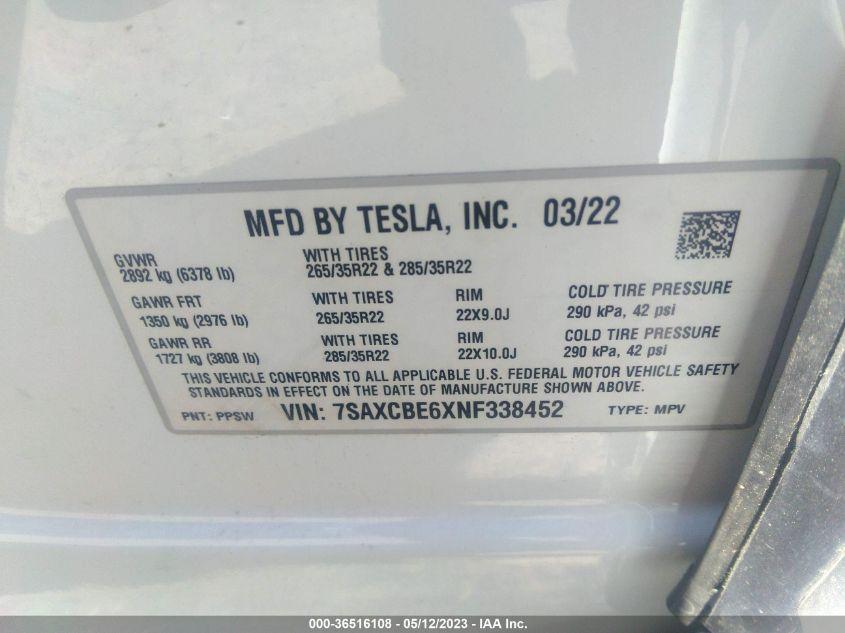 TESLA MODEL X PLAID 2022