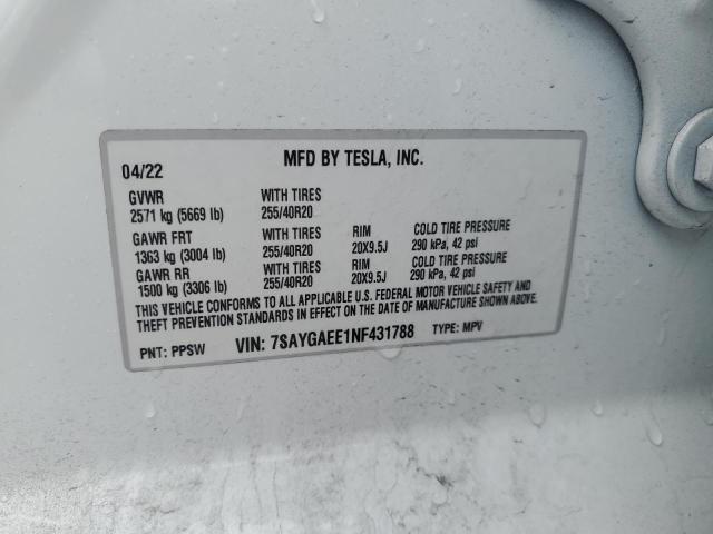 TESLA MODEL Y  2022