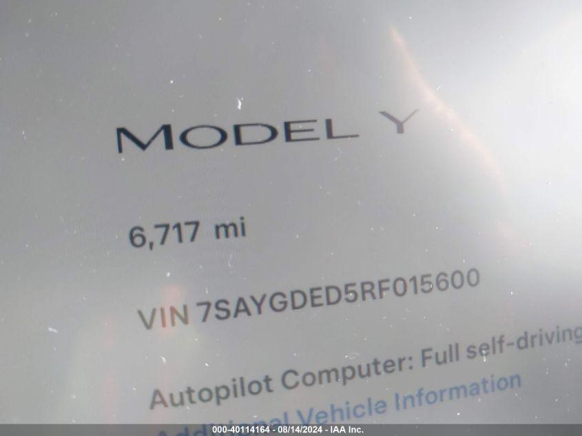 TESLA MODEL Y LONG RANGE/RWD 2024