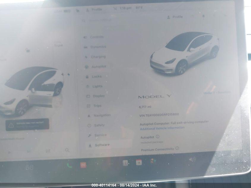 TESLA MODEL Y LONG RANGE/RWD 2024