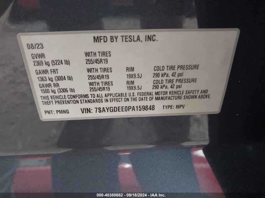 TESLA MODEL Y AWD/LONG RANGE DUAL MOTOR ALL-WHEEL DRIVE 2023