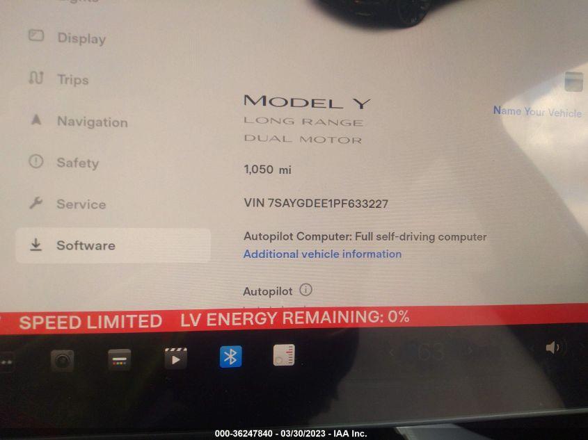 TESLA MODEL Y LONG RANGE 2023