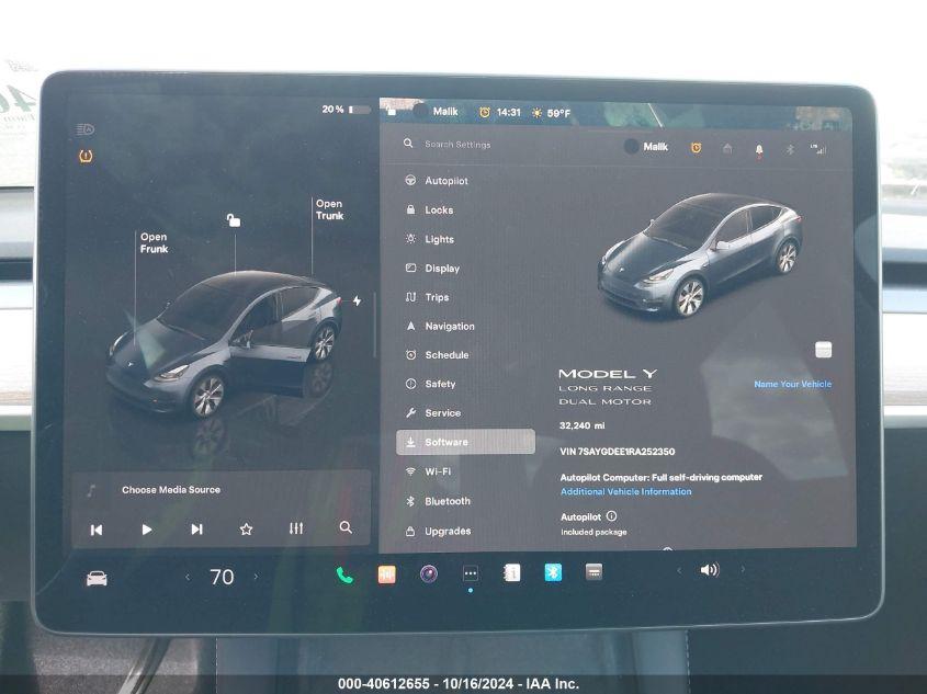 TESLA MODEL Y LONG RANGE DUAL MOTOR ALL-WHEEL DRIVE 2024