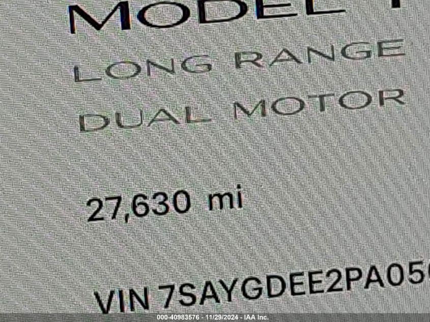 TESLA MODEL Y AWD/LONG RANGE DUAL MOTOR ALL-WHEEL DRIVE 2023