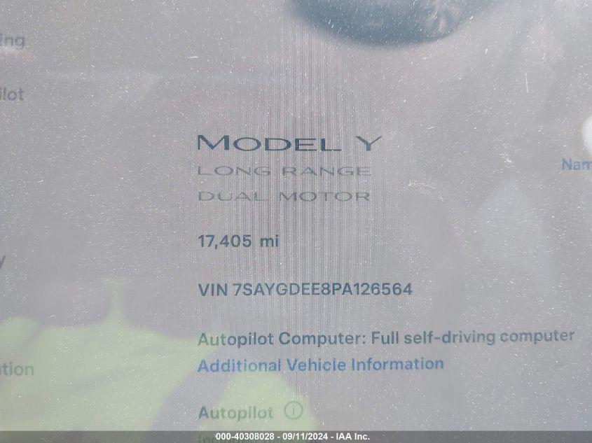 TESLA MODEL Y AWD/LONG RANGE DUAL MOTOR ALL-WHEEL DRIVE 2023