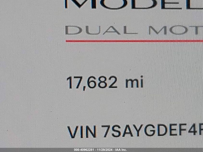 TESLA MODEL Y PERFORMANCE DUAL MOTOR ALL-WHEEL DRIVE 2023