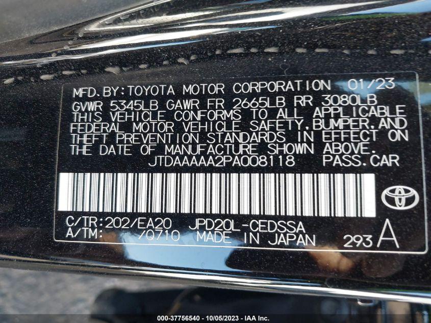 TOYOTA MIRAI XLE/LIMITED 2023