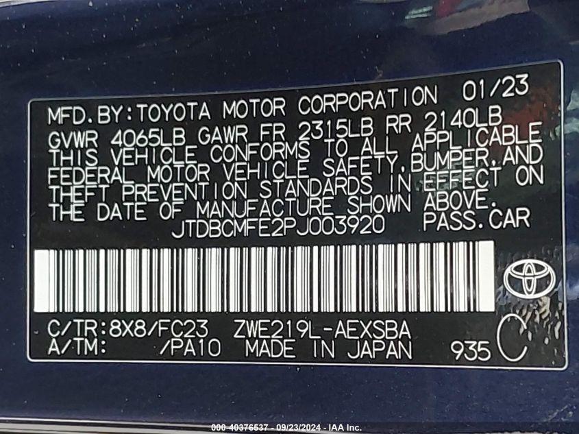 TOYOTA COROLLA HYBRID SE 2023