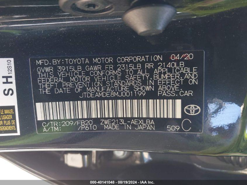 TOYOTA COROLLA HYBRID LE 2021