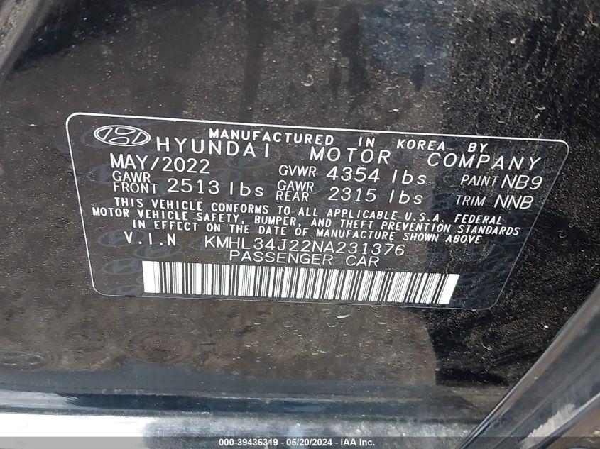 HYUNDAI SONATA LIMITED 2022